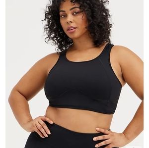 Torrid Black Wicking Active Sports Bra Tank, size 4x